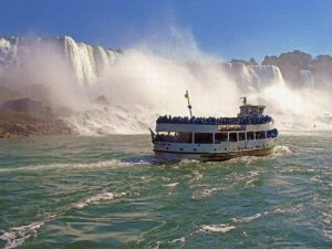 Boat on Niagara Falls