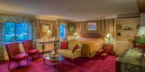 Windsor Suite bedroom with living room
